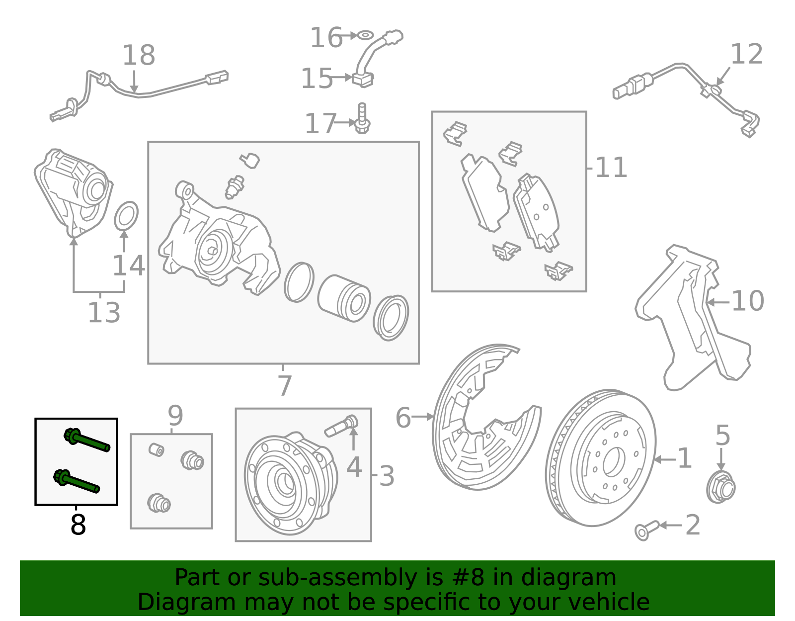13533393 - Brake Caliper Guide Pin | GM Parts Warehouse