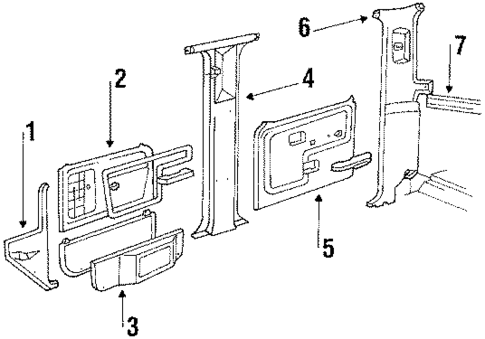 Interior Trim for 1984 Ford F-350 #2