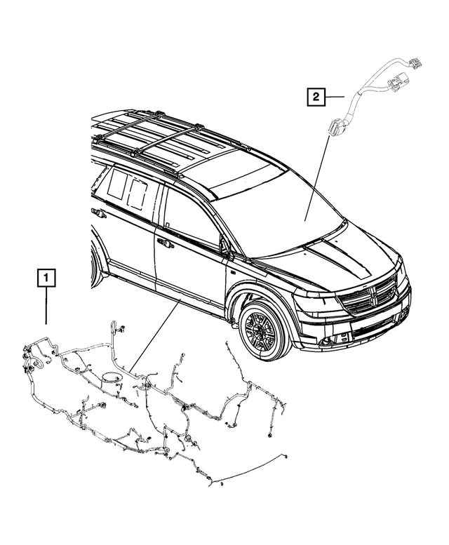 68069805AA - : Console Wiring for Mopar Image