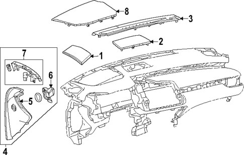Components On Instrument Panel for 2023 Lexus RX500h #0