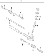 56531A5000 - Steering: Rack for Hyundai: Elantra GT Image