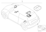 65750029310 - Retrofitting / Conversion / Accessories: Installation Kit Alarm System for Mini Image
