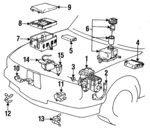 34511154837 - : ABS Regulator Mount Bracket for BMW: 318i, 318is, 325, 325i, 325is, 325iX, M3 Image
