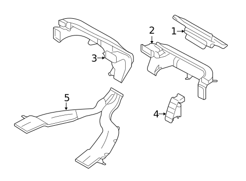 Ducts for 2008 Mercury Mariner #0