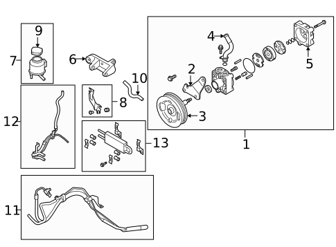 Pump & Hoses for 2009 INFINITI EX35 #0
