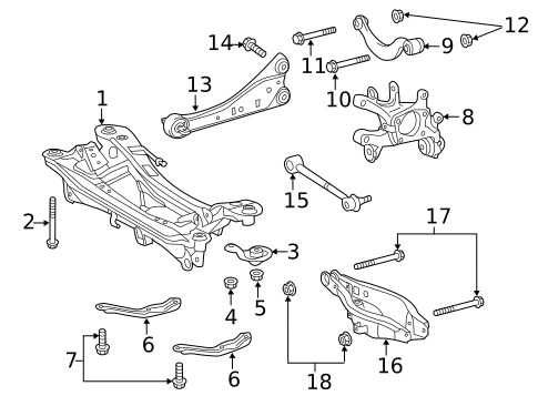 Rear Suspension for 2016 Scion tC #1