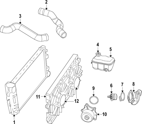 Radiator & Components for 2010 Dodge Viper #1