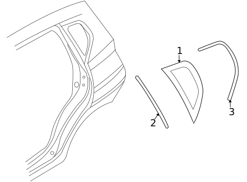 Glass & Hardware for 2009 Pontiac G3 #0