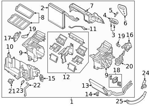 Evaporator & Heater Components for 2014 Mazda 3 #0
