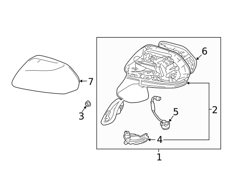 Mirrors for 2019 Toyota Avalon #0