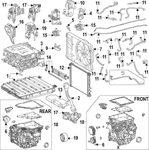 Traction Motor Components for 2025 Toyota bZ4X #0