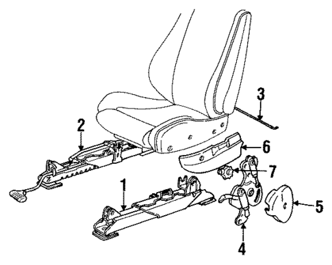 Seats & Track Components for 1992 BMW 325i #0