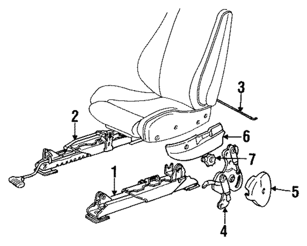 Seat Track - BMW (52-10-1-952-470)