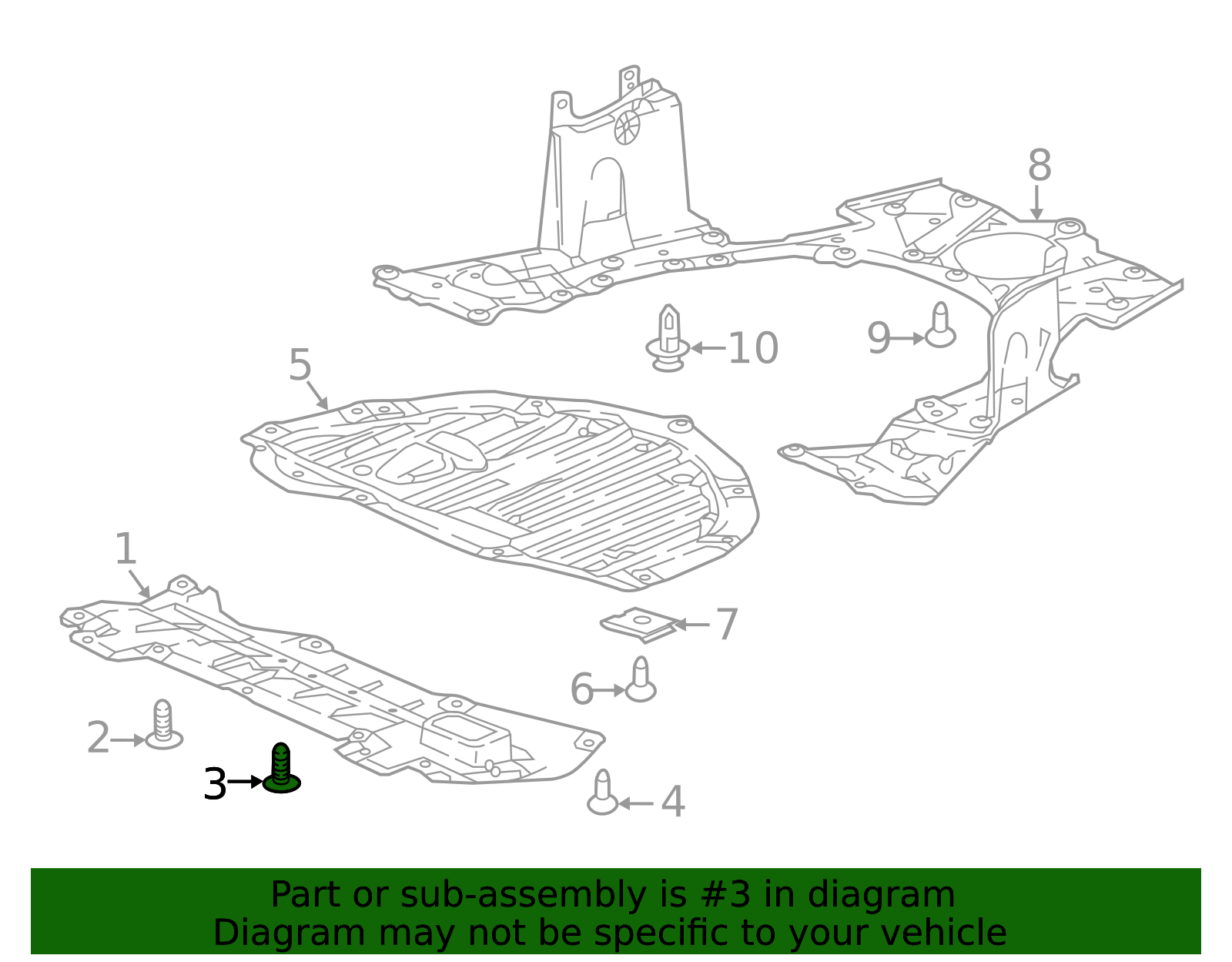 90106-TLA-A00 - 2017-2018 Honda CR-V - Bolt Cover (Lower) | All
