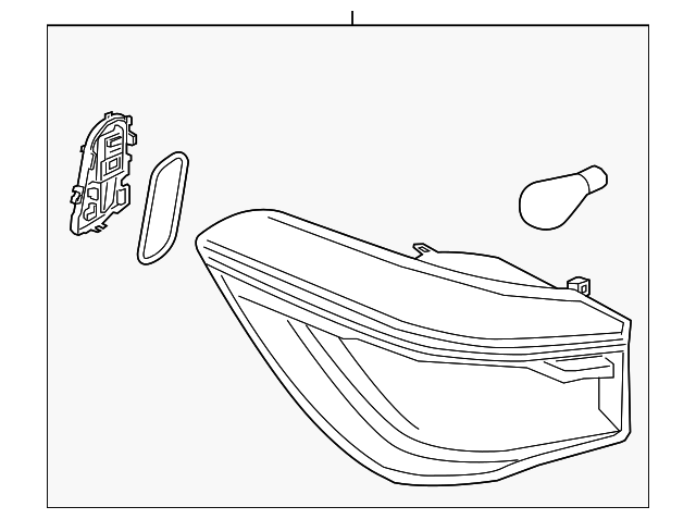 Genuine BMW 63-21-7-488-548 | Rear Light In The Side Panel - Right ...