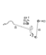 V5174185AC - Front Suspension: Stabilizer Bar Link Kit for Mopar Image