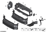 51748054530 - : Air Duct, Brake, Right for BMW: 428i, 428iX, 430i, 430iX, 435i, 435iX, 440i, 440iX Image