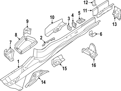 Floor Side Members for 2025 Audi RS3 #0