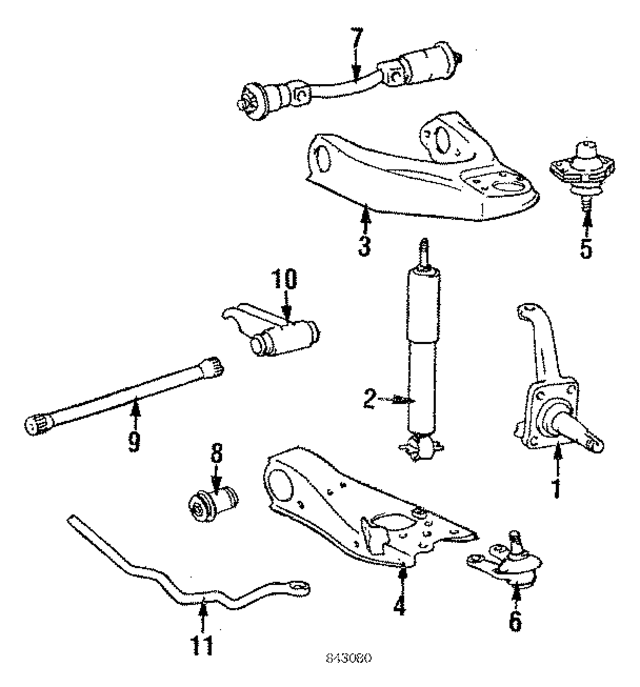 4335029076 - Suspension: Upper Ball Joint for Toyota: Van Image