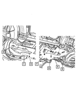 4780808AG - Body Sheet Metal Except Doors: Torque Box Shield, Right for Mopar Image