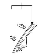 84101TF0E01ZA - : Windshield Pillar Trim for Honda: Fit Image
