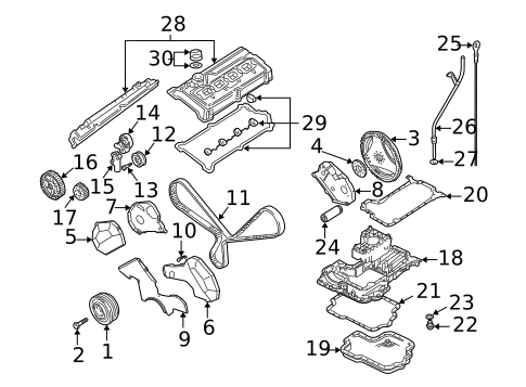 Engine Parts for 2003 Audi S6 #0