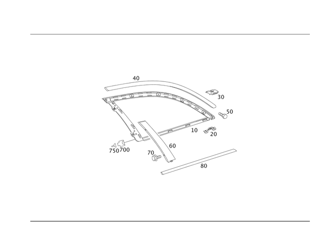 2116701712 - Windows: Side Window for Mercedes-Benz Image image