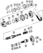 5072458AA - Transfer Case Model 244 [DHU]: Input Gear Bearing for Mopar Image