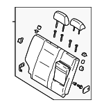 894003E011CY4 - Body: Seat Back Assembly for Kia: Sorento Image
