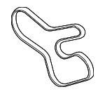 11287628661 - Cooling System: Serpentine Belt for BMW Image