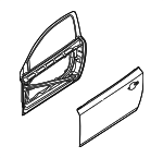 31335484 - Body: Door Shell for Volvo: C30 Image