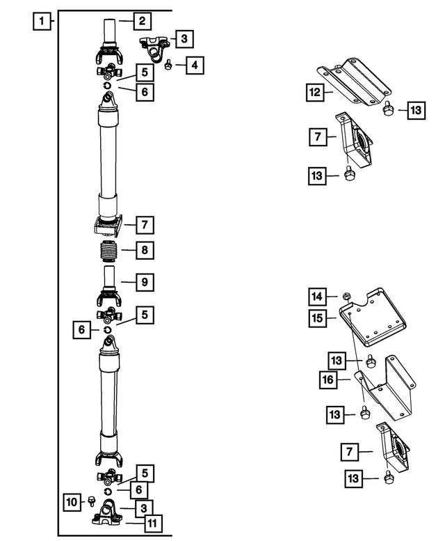 5146292AA - Rear Axle; American Axle 292 MM Single Rear Wheel; Differential and Drive Line: Drive Shaft for Mopar Image image