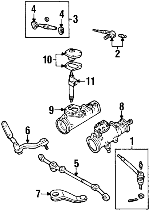 Steering Gear & Linkage for 1999 Isuzu Hombre #1