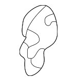 52208204630 - Body: Mount Plate for BMW: 323Ci, 323i, 325Ci, 325i, 325xi, 328Ci, 328i, 330Ci, 330i, 330xi, M3 Image