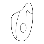 52208204865 - Body: Mount Plate for BMW: 323Ci, 323i, 325Ci, 325i, 325xi, 328Ci, 328i, 330Ci, 330i, 330xi, M3 Image