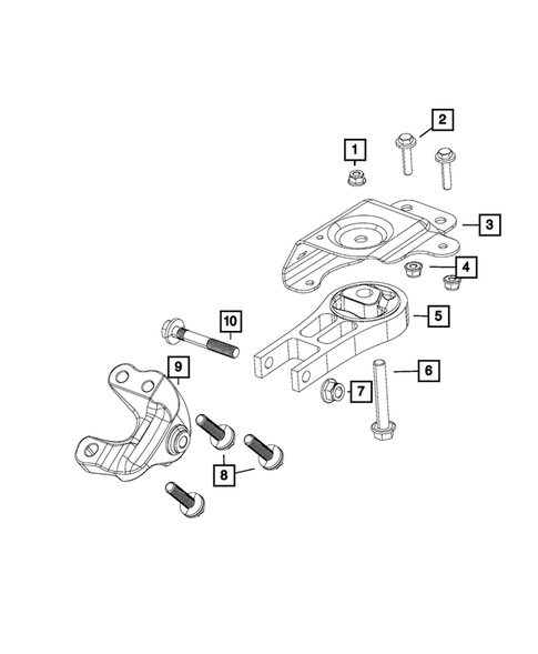 Engine Mounting for 2017 Chrysler 200 #6