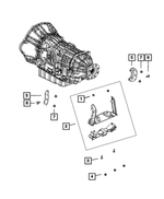52122337AF - AS68RC; 6-Speed; Automatic Transmission: Transmission Mount Bracket for Mopar Image