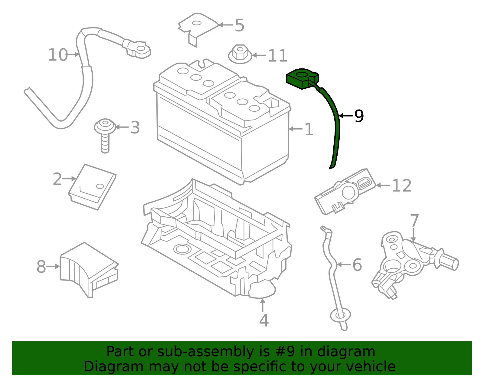 2011-2017 Mopar Negative Cable 68066100AC | Mopar Parts Canada