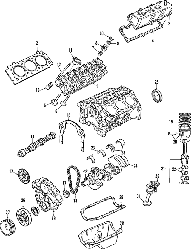 F2DZ6051A - Engine: Head Gasket for Ford Image