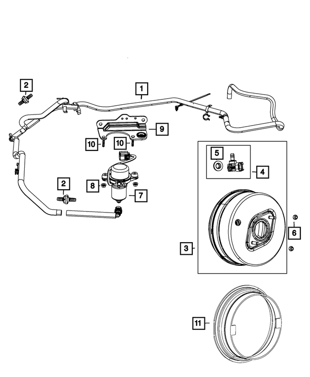 « 52014497AB – Brakes : Résonateur Support pour Mopar Image »