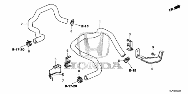 Water Hose (1.5L) for 2020 Honda CR-V #0
