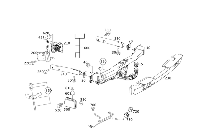 910105006014 - Trailer Coupling: Hexagon Head Bolt for Mercedes-Benz Image image