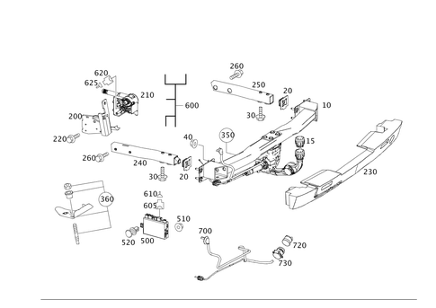 Trailer Coupling for 2003 Mercedes-Benz E55 AMG #0