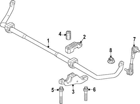 Stabilizer Bar & Components for 2025 BMW 750e xDrive #1