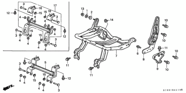 Rear Seat Components (L.) (1) for 2001 Honda CR-V #0