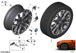 36106896094 - Wheels: Disc Wheel Light Alloy Midnight Gray for BMW Image