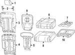 7HZ06WF6AE - Body: Seat Back Cover for Mopar Image