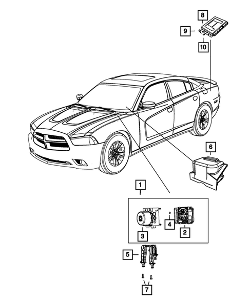 Keys, Modules and Engine Controllers for 2014 Dodge Charger #3