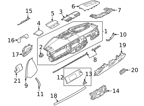 Instrument Panel for 2022 Land Rover Range Rover #1