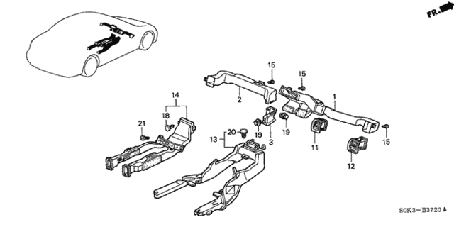 Duct for 2003 Acura TL #0